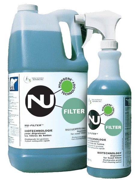 NU-FILTER Super degraissant pour filtres de hottes 4 L