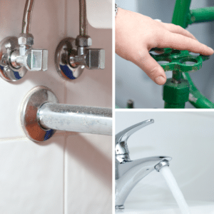 Fermer les valves d'eau lors d'un dégât d'eau