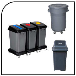 Bacs à ordure, recyclage et compost